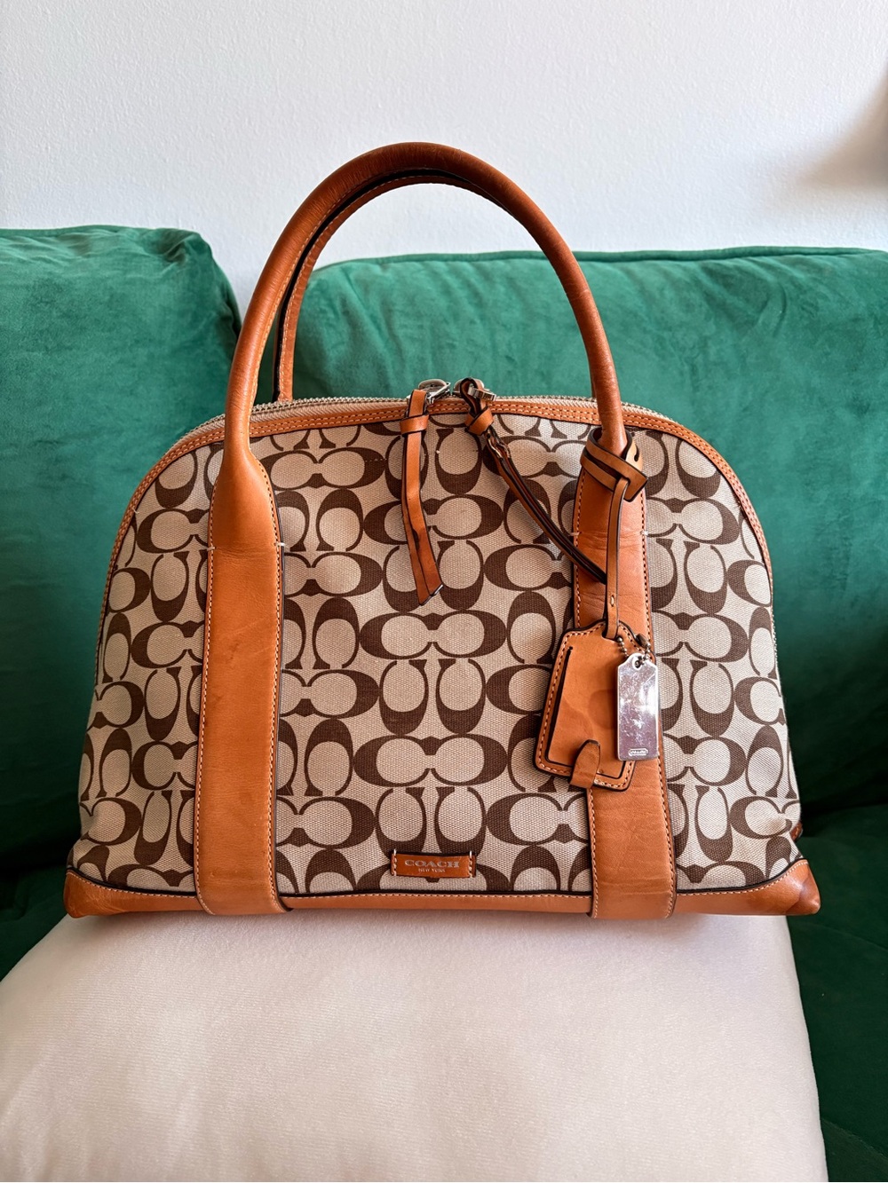 Coach Bleecker Print Signature Preston Satchel – Style 30160 🤎✨